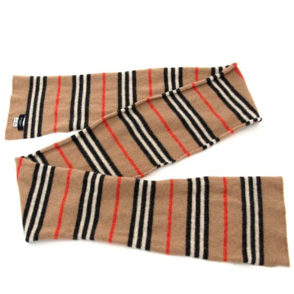 Burberry Rare Vintage KNIT Lambswool Scarf PERFECT - Picture 14 of 14